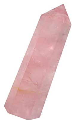 BCOATH Natürlicher Rosenquarz Hexagonal Säulenstein Für Feng Shui Dekoration Für Meditation Und Home Decor Für Freunde Und Kollegen