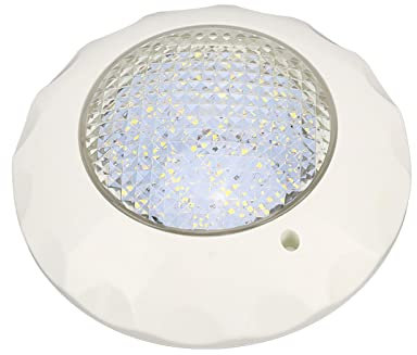 Hyuduo Wasserdichte Poolleuchte, LED-Poolleuchte, IP68, Wasserdichte Unterwasser-Poollampe mit Wandmontageplatte, AC 12 V, 15 W, Schwimmbad-Spotbeleuchtungsprodukte