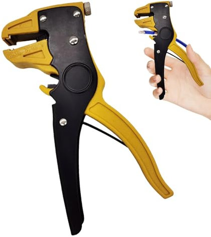 Fravsiu Automatic Wire Stripper & Cutter, Quick Strip Wire Stripper,Eagle Nose Wire Stripper Adjustment | 14-24AWG Wire Cutter for Automotive Repair