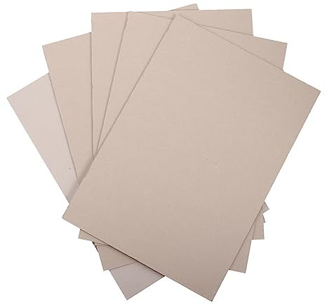 JEWEDECO 5stücke Diy Papierboard Dicke Graupappe Doppelseitig Für Kinderhandwerk Robustes Kartonpapier Für Basteln Modellbau Malen Und Kreative Anwendungen