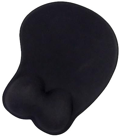 NUOBESTY Tapis De Souris Épais avec Repose-Poignet Noir – Accessoire De Bureau