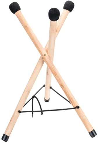 Zungentrommelständer, Faltbar mit Dreibein Design | Steel Tongue, Verstellbares Seil, Rutschfest und Leicht zu Tragen, Handpan Trommeln Stativ