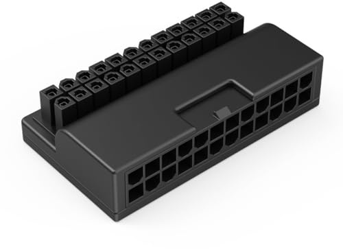 Carte mère d'ordinateur ATX Alimentation 24P à 90 ° connecteur Tourner Tourner Header DIY Accessoires d'installation