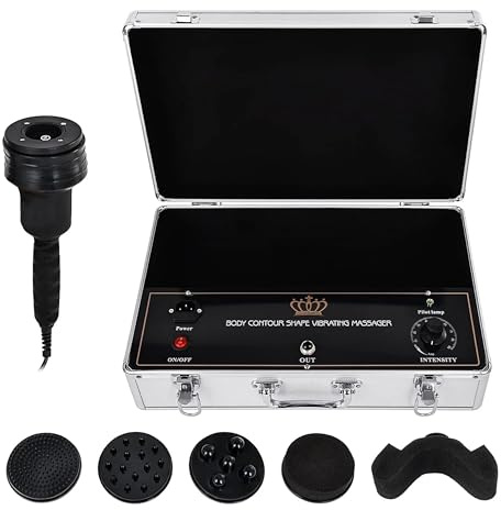 Elitzia G5 Vibrationsmassagegerät, Achsen-Push-Technologie für Fettverbrennung & Muskelerholung, 5 Massageköpfe, Geschwindigkeit einstellbar ET2007G