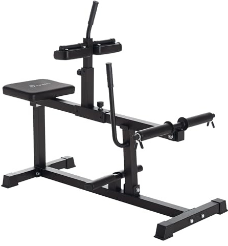 SPORTNOW Seated Leg Extension Machine, Adjustable Leg Raise Machine and Curl Machine with Plate Loaded for Hip, Lower Body and Home Gym Workout
