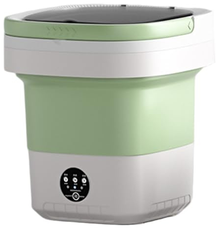 Peosaard Mini Lavatrice, Lavatrice Portatile, Mini Pieghevole 12L con Cesto di drenaggio Staccabile per Biancheria Intima, Calze a Abiti per Bambini, Viaggi