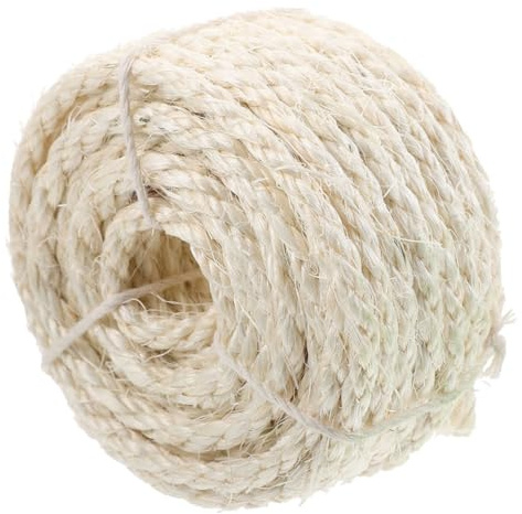 TOYANDONA Sisal Naturale per Tiragraffi Spago in Resistente per Riparazione e Sostituzione Tiragraffi Mobili e Posto Graffi