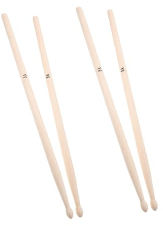 PRETYZOOM 2paar Schlagzeugsticks aus Eichenholz mit Holzspitze Drumsticks für Schlaginstrumente Drums Geeignet für Anfänger und Fortgeschrittene