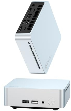 Getorli Mini PC AMD Ryzen 5 3550H, 16G DDR4 512G NVMe SSD Mini Computer, Triple 4K Display Support, WiFi 6 & BT 5.3, Dual HDMI Type-C, Small Desktop Computer for Office, Home, Business, Light Gaming