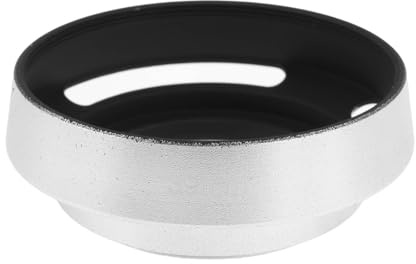 LT Easiyl Paraluce curvo ventilato in metallo argentato da 39 mm compatibile con Fuji compatibile con Sony