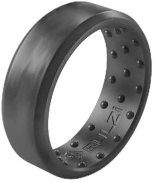 BULZi Wedding Bands, Massaging Comfort Fit Premium Silicone Ring with Airflow, Men’s and Women’s Rings, Breathable Flexible Work Safety Design