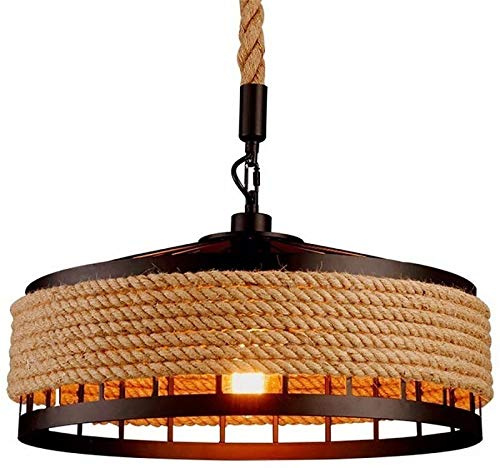 LÁMPARA DE ARAÑA REDONDA DE HILO ANTIGUO, Ø400 MM, BASE E27, ADECUADA PARA COCINA DOMÉSTICA, SALA DE ESTAR, DORMITORIO, RESTAURANTE, BAR
