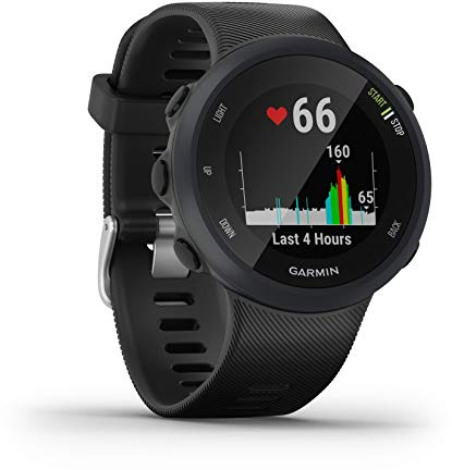 Garmin Forerunner 45 GPS Running Watch with Garmin Coach Training Plan Support - Black, Large (Renewed)