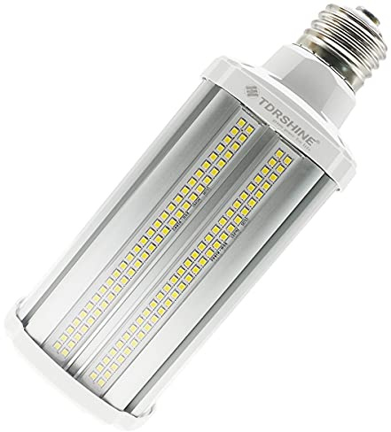 NC 54W LED Corn Light Bulb Super Bright 400 Watt Equivalent 5400 Lumens E39 Large Mogul Base Large Area 5000K Daylight White Outdoor Indoor Garage Warehouse High Bay Barn Parking Lot Patio