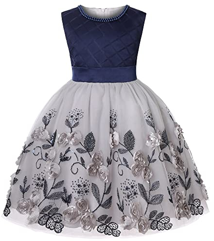 BUNNY LULU Robe pour Filles à épaule inclinée pour Demoiselle d'honneur