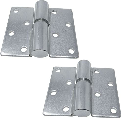 2 Stück SOTOOLS Torscharniere DIN Links 114 x 99 x 5 mm | Verzinkt, Aufschraubscharniere für Türen und Tore