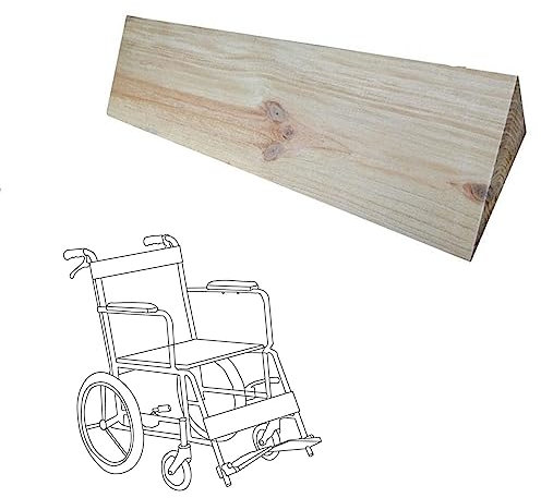 COKYIS Holz Rollstuhlrampe 6cm Hohe Türschwellenrampe Massivholz Auffahrrampe Für Rollstuhl Mobilität, Tragbar Leichte Bordsteinkanten Rampe (Size : 90 * 10 * 6cm)