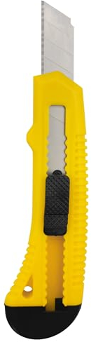 Raylu Paper - Cutter Professionnel Rétractable avec Poignée Antidérapante et Lame de 18 mm, Cutter de Précision Universel Robuste, Cutter Ergonomique, Système de Verrouillage de la Lame (Modèle 130)