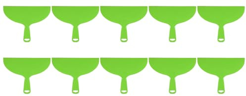 sourcing map 10Pcs Spatule à mastics de 10 de Largeur 4mm D'Épaisseur | en Plastique Souple, pour L'Application de mastics Lissage Des Murs et Grattage