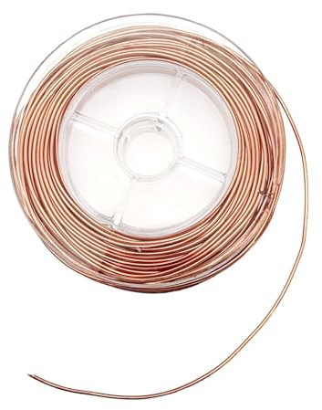 JZK 10 m Spule aus emailliertem Kupferdraht mit 1 mm Dicke, isolierter Messingdraht für Elektromagnete, Motorwicklungen, Spulenwicklungen und Transformatoren.