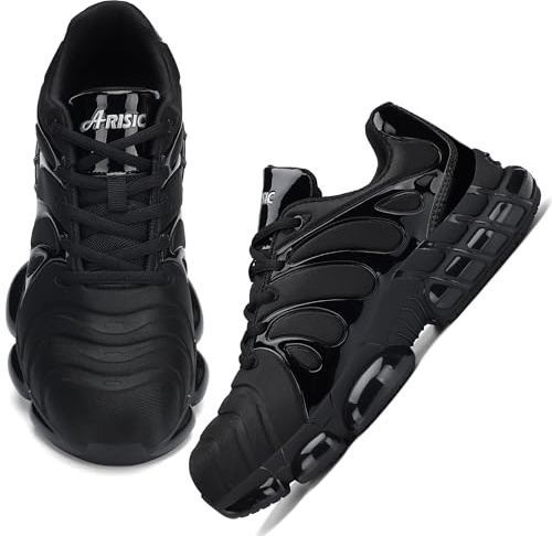 ARISIC Steel Toe Shoes Men Women Lightweight Safety Composite Toe Shoes Comfortable Zapatos para Hombre Zapatos Trabajo Walking Sneakers Black