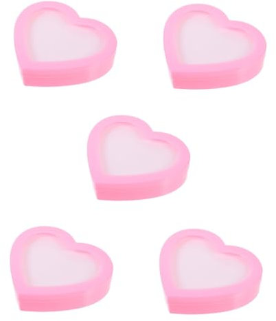 SAFIGLE 5st Ringbox Für Kinder Schmuckkästchen Für Kinder Schmuckhalter Für Mädchen Für Schmuck Schmucketui Für Mädchen Vitrine Für Ohrringe Schmuckbehälter Rosa Plastik