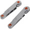 Medidor de Tornillo Métrico y Imperial, Herramienta de Medición de Rosca Métrica en Acero Inoxidable, Galga de Roscas, Galgas de Roscas Herramienta Medicion, Métrico 60 ° e Imperial 55 °, 2 Piezas