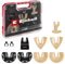 Original Einhell XL-PLUS-CASE 10-tlg. Multitool-Set (HCS Halbrund-Sägeblatt, HM Halbrund-Sägeblatt, HM Delta-Raspel, HM Segmentsägeblatt, starrer Schaber, Dremel-Adapter)