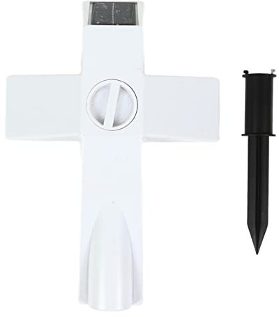 lvifloae Solar Powered LED Cross Lights Tomb Side Memorial Tombstone Stake Garden Grave Marker for Grave Decoration Garden Lights Outdoor Decoration