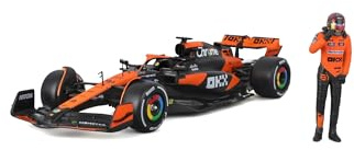 1:24 F1 Mclaren Mcl38 2024 with Driver Figure Piastri