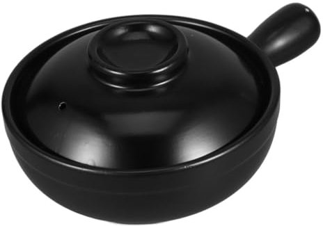 OUNONA Marmite Terre Cuite Avec Couvercle Cocotte Traditionnelle Pour Cuisson Sur Plaque Pot à Riz Et Ragoût Casserole Pour Cuisine Domestique