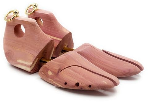 AHIOJEGX Shoe Trees 1 Pair Red Cedar Wood Adjustable Shoe Shaper Men's Shoe Tree Stretcher Support For Men Boot Expander Device(EU 43 44)