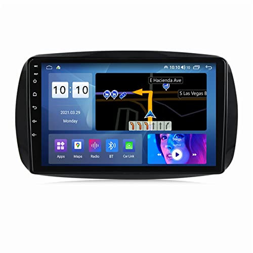 HYGZYH Navigatore Satellitare Autoradio 2 DIN Radio per Mercedes Benz Smart 2014-2021 Navigazione GPS 9 unità Principale Android 13 Lettore Multimediale Ricevitore Video Carplay M150S