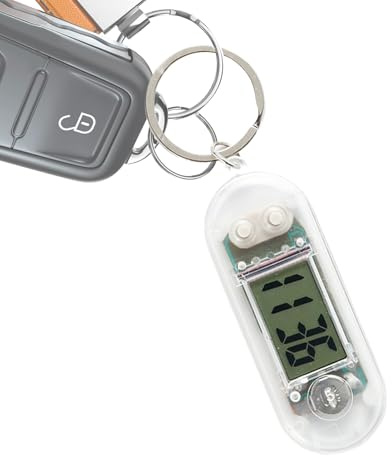Ancsttu Montre Clé Numérique - Petite Montre Charm pour Sacs,Mini Horloge de Bureau, Chronomètre Portable pour Salle d'Examen ou Étude