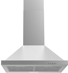 PKM 6090V Dunstabzugshaube | Wandhaube | Inklusive Kohlefilter | Edelstahl | 60 cm | LED Beleuchtung | Energieeffizienzklase A++