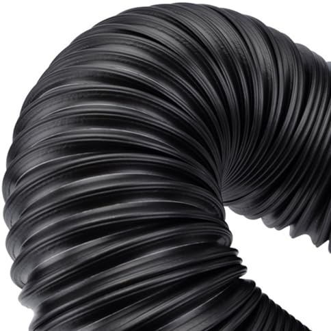 Generico Tubo Flessibile di aspirazione dell'Aria Ingresso Auto per Tubo aspirapolvere Condotto ad Alto Flusso in Gomma siliconica per(Black76mm)