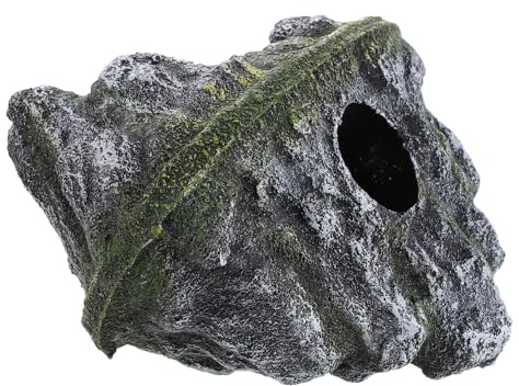 Milisten Aquatic Plant Planting Floating Stone Fish Tank Tunnel Decor Floating Aquarium Ornament for Betta Fish Goldfish Shrimps Hermit Crabs for Aquarium Hideout Cave and Tank Tunnel