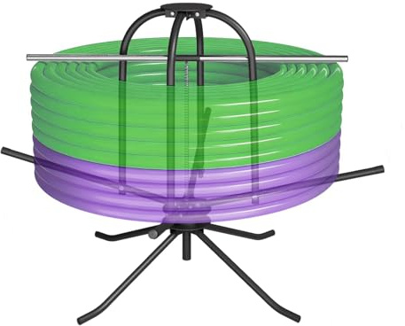 Hanured Avvolgicavo per tubo di riscaldamento a pavimento, max 300 kg, portata 600 m, Svolgitore per Bobine con Cavi,lunghezza rotolo per tubi 16 – 32 mm
