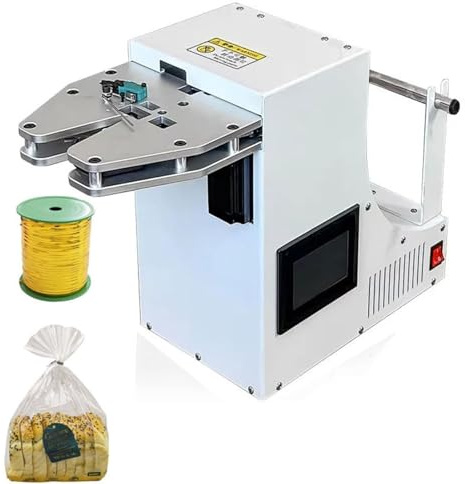 Macchina automatica per legare i cavi, 70-85 fasci/min, diametro del fascio 2-15 mm, lunghezza della fascetta 50-90 mm, adatta per imballaggi alimentari, panetteria, caramelle e artigianato