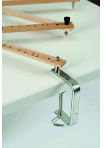 Rumold Pantograf Holz natur 40cm mit Schraubzwinge