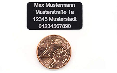 Drohnen Kennzeichnung Plakette Schild Feuerfest Selbstklebend 30x15mm