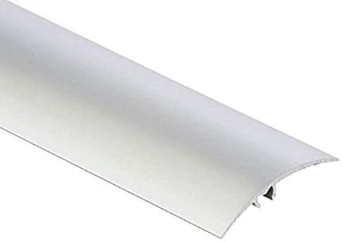 TMW Profiles Aluminium Carpet Cover Threshold 50mm Silver – Invisible Fixing, 2m Long (50x2000mm)