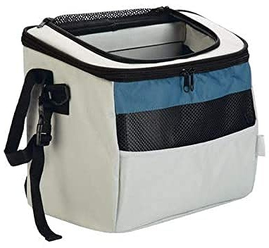 Beeztees K&Bz Fahrradkorb Xoex Nylon, grau/blau, 37 x 23 x 30 cm, 2000 g