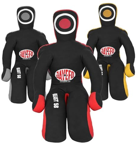 JAYEFO Beast 58 Grappling Schnuller (Schwarz/Rot, 1,8 m)