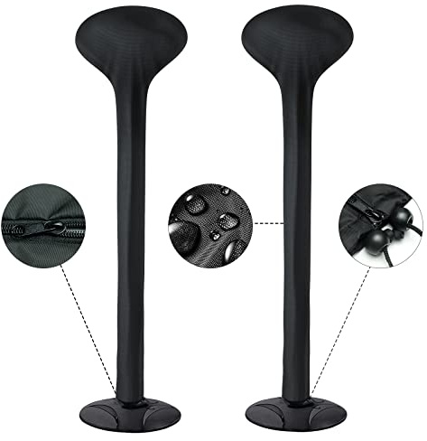 Electric Outdoor Heater Cover Waterproof, Electric Patio Garden Heater Covers 500D Windproof Anti-tear Oxford Cloth with Zipper and Adjustable Drawstring（2pcs）