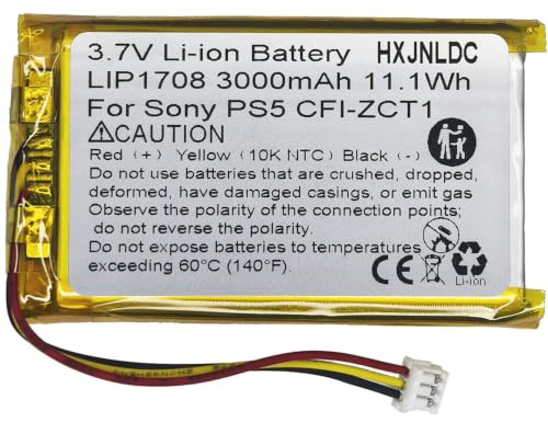 DC 3,7V 3000mAh LIP1708 batería Recargable de polímero de Iones de Litio para Sony PlayStation 5 dualsense ps5 Controlador inalámbrico CFI-ZCT1 W B U para reemplazar la batería