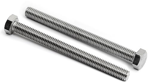 (8 Stück) M8x90mm Sechskantschrauben 304 Edelstahl Vollgewinde Maschinenschraube Schrauben