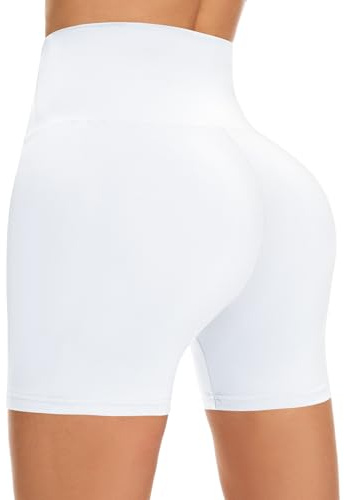 FuelMeFoot Short de cyclisme pour femme avec taille haute - Short de sport pour la gym, le yoga et l'été