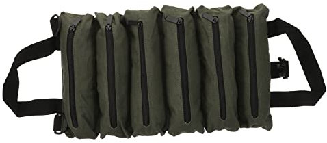 HOMSFOU Werkzeugtasche Mit Reißverschluss Multifunktionale Aufbewahrungstasche Aus Robustem Canvas Fächer Für Werkzeuge Autozubehör Und Hobbybedarf Für Wie Zum Valentinstag Geburtstag