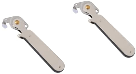 Alipis 2 Piezas Perforador De Latas De Acero Inoxidable Abrelatas Abrebotellas Para La Cocina Abridor De Tarros Eléctrico Abridor De Tapas De Botellas Tapas Fuera Perforadora